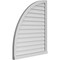 Ekena Millwork Quarter Round Top Left Surface Mount PVC Gable Vent w/ 2"W x 2"P Brickmould Sill Frame, 34"W x 40"H GVPQL34X4003SN - alternate 5